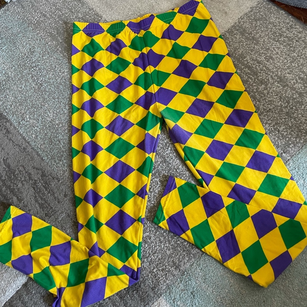 Mardi Gras leggings